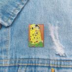 Gustav Klimt de kus kiss l Kunst Enamel pin broche, Verzamelen, Verzenden, Nieuw, Transport