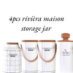 Van 147,80€  * 4pcs rivièra maison storage jar

*, Ophalen of Verzenden