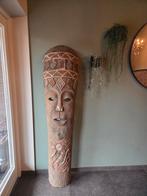 Grote Houten Decoratiemasker, Antiek en Kunst, Ophalen