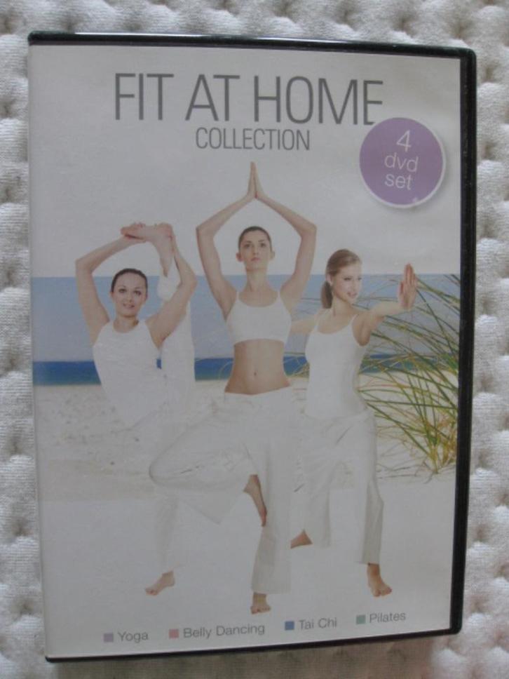 FIT AT HOME COLLECTION in originele 4-DVD BOX, Cd's en Dvd's, Dvd's | Sport en Fitness, Zo goed als nieuw, Yoga, Fitness of Dans