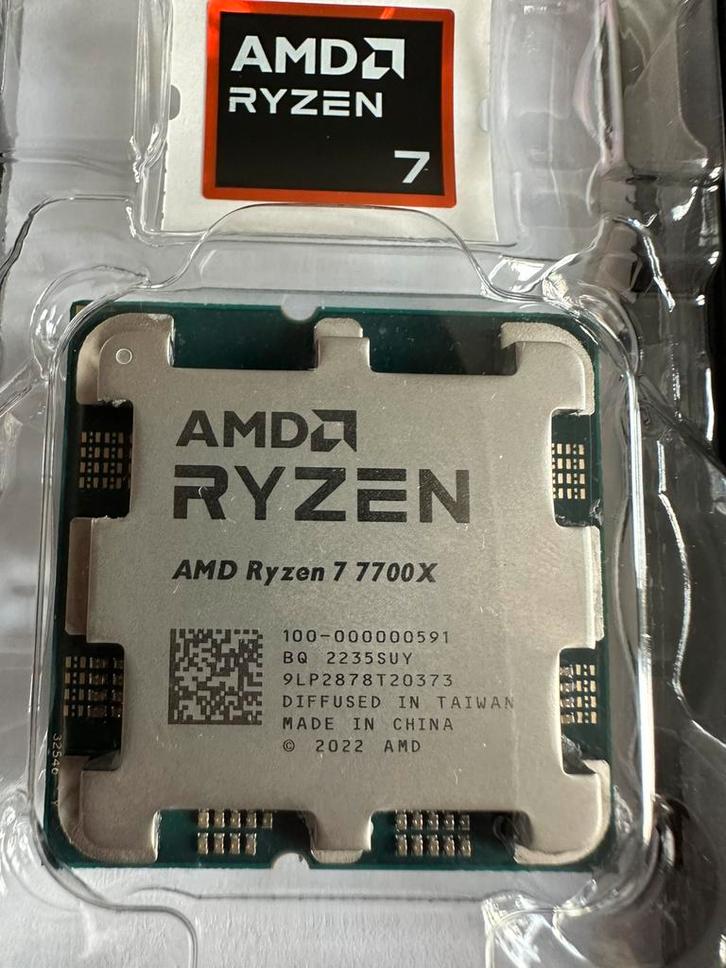 AMD Ryzen 7 7700X, Computers en Software, Processors, Zo goed als nieuw, 8-core, 4 Ghz of meer, Ophalen