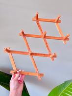 Vintage houten harmonica kapstok schaarkapstok, Huis en Inrichting, Ophalen of Verzenden, Gebruikt, Hout