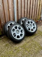 Alfa Romeo 18” Blackline velgen 5x98 Michelin Pilot Alpin 5, Auto-onderdelen, Ophalen, 18 inch, Banden en Velgen, Winterbanden