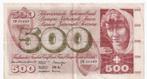 Zwitserland, 500 Francs, 1965, VF, p51, Postzegels en Munten, Bankbiljetten | Europa | Niet-Eurobiljetten, Los biljet, Overige landen
