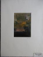 reproductie Wija Bouwhuis in passe partout, Antiek en Kunst, Kunst | Schilderijen | Klassiek, Ophalen of Verzenden