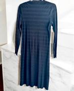 H&m dames zwarte midi jurk nieuw m 38, Maat 38/40 (M), H&M, Zwart, Nieuw