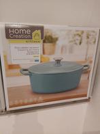 Stoofpot ovaal in gietijzeren nieuw, Huis en Inrichting, Keuken | Potten en Pannen, Ophalen, Nieuw, Gietijzer, Koekenpan of Braadpan