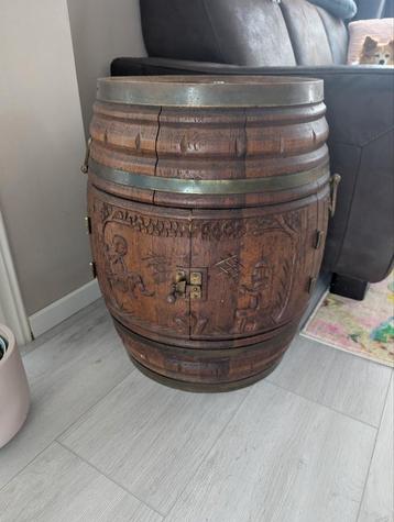 Vintage Bar vat-ton, uitgewerkt hout  beschikbaar voor biedingen