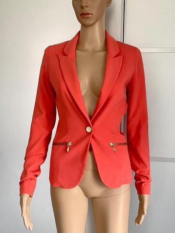H288 Esqualo maat 34=XS jasje blazer colbert zalm-roze beschikbaar voor biedingen