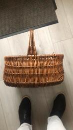 Rieten mand met hengsel, Hobby en Vrije tijd, Picknickmanden, Ophalen, Gebruikt