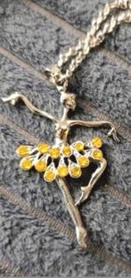 Ketting ballerina, Verzenden, Nieuw, Zilver, Met hanger