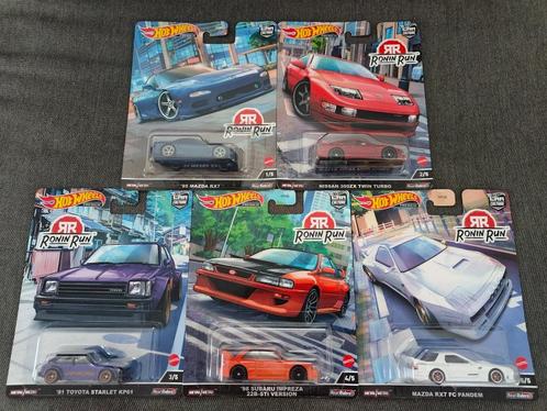 Hot Wheels Ronin Run Complete Set RX7 Impreza Starlet 300ZX, Kinderen en Baby's, Speelgoed | Speelgoedvoertuigen, Ophalen of Verzenden