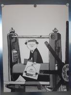 Poster Herman Berserik (zelfportret ?), Verzamelen, Rechthoekig Staand, Ophalen of Verzenden, Zo goed als nieuw, A1 t/m A3