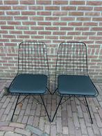 Eettafel draadstoelen in zeer goede staat, Ophalen, Twee, Zwart, Zo goed als nieuw
