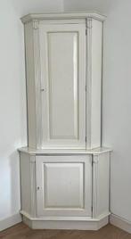 Hoekkast, brocante, twee delen, Ophalen, Gebruikt