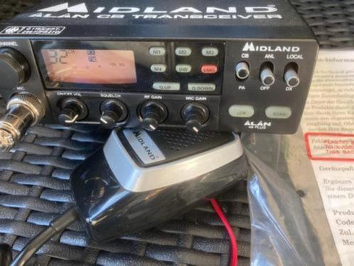 27 mc Midland Alan 48 plus 480 kan 4 watt FM, Telecommunicatie, Zenders en Ontvangers, Zo goed als nieuw, Zender en Ontvanger