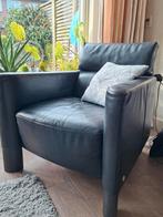 2 fauteuils Natuzzi zwart leder, €50 pst, 2 voor €75, Ophalen, Gebruikt, 75 tot 100 cm, Leer