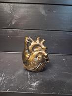 Theelicht houder anatomisch hart goud silly art, Ophalen of Verzenden, Nieuw, Overige materialen, Minder dan 25 cm