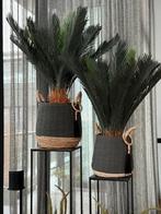 Planten standaards set van 2 metaal grijs/brass metaal, Huis en Inrichting, Woonaccessoires | Zuilen en Pilaren, Ophalen, Zo goed als nieuw