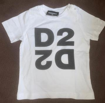 Dsquared2 t-shirt wit maat 86 baby kleding merk tshirt shirt beschikbaar voor biedingen