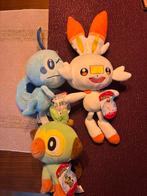 3 Pokémon knuffels: Sobble, Scorbunny en Grookey, Ophalen of Verzenden, Nieuw