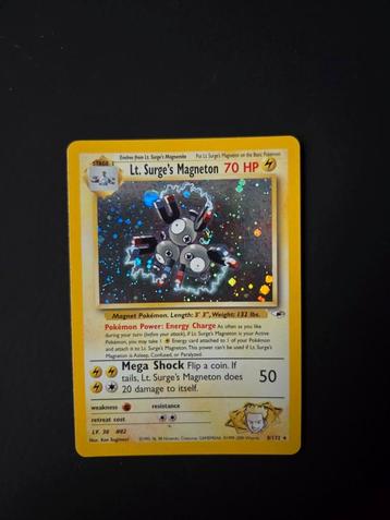 LT Surge's Magneton 8/132 Pokemon Gym Heroes holo beschikbaar voor biedingen
