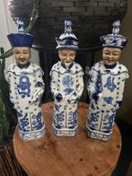 Chinese keizer beeld chinees aziatisch blauw wit, Ophalen of Verzenden, Gebruikt, Mens