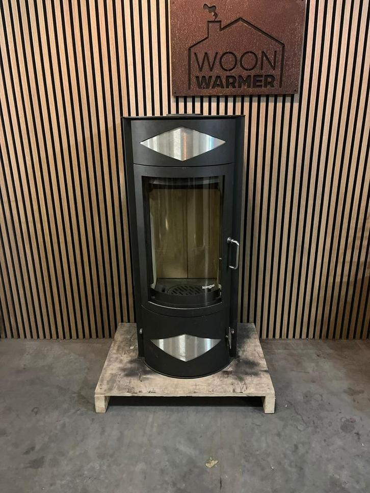 25001 Houtkachel Kago 6kw, Huis en Inrichting, Kachels, Gebruikt, Vrijstaand, Houtkachel, Hout, Ophalen