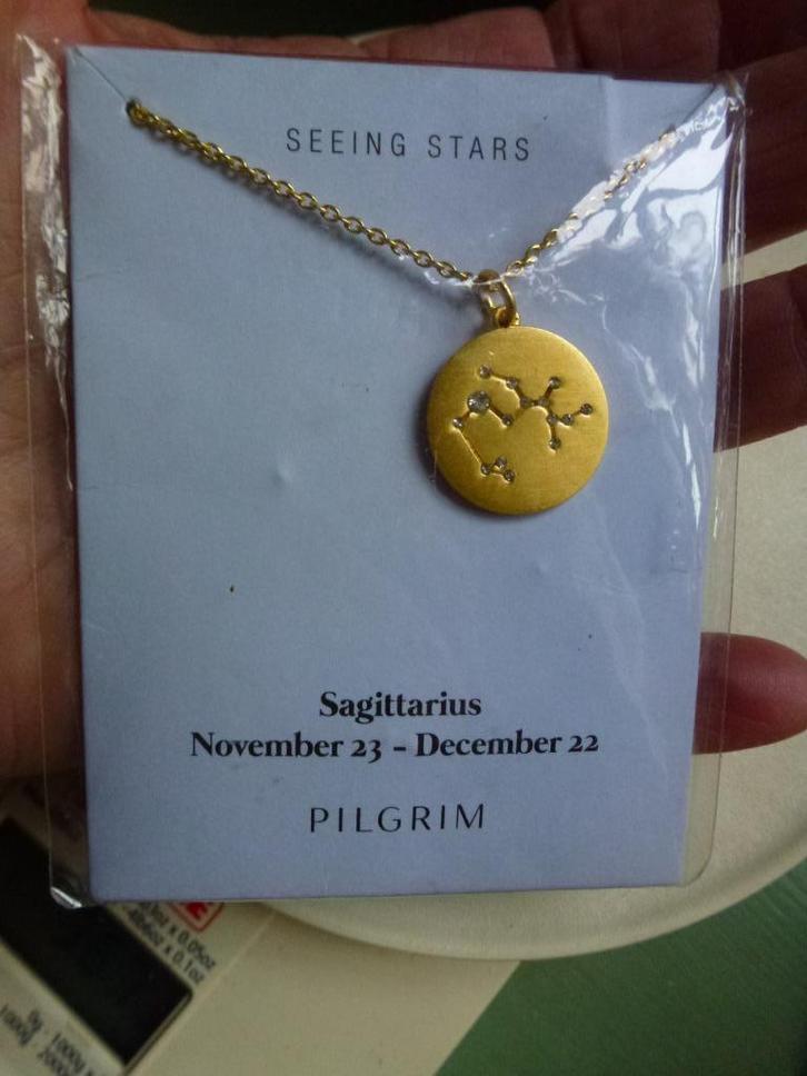 nieuw PILGRIM verguld Collier + Hanger BOOGSCHUTTER, Sieraden, Tassen en Uiterlijk, Kettingen, Nieuw, Overige materialen, Goud