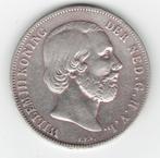25-1659 Nederland 1 gulden 1860, 1 gulden, Koning Willem III, Verzenden, Zilver