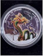 Tuvalu - 1 Dollar 2012 - Dragons of Legend - Chinese Dragon, Verzenden, Setje, Zilver