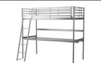Ikea Svarta hoogslaper met bureau en schapje, Huis en Inrichting, Slaapkamer | Stapelbedden en Hoogslapers, Overige maten, Gebruikt