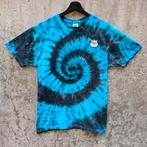 Blauw - zwart spiral tie dye met ragdoll kat tshirt maat L, Blauw, Maat 42/44 (L), Nieuw, Ophalen of Verzenden
