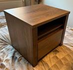 Zo goed als nieuw bruin houten nachtkastje, Ophalen, Minder dan 45 cm, Zo goed als nieuw, Minder dan 55 cm