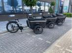 PRIJSDOORBRAAK! Raaks elektrische bakfiets driewieler EPP, Niet ingevuld, 4 kinderen of meer, Huif, Niet ingevuld