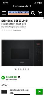 SIEMENS BE523LMB1Magnetron met grill, Witgoed en Apparatuur, Magnetrons, Ophalen of Verzenden, Magnetron, Inbouw, Draaiplateau