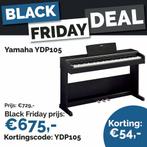 Yamaha YDP-105 Digitale Piano Zwart, Muziek en Instrumenten, Piano's, Zwart, Digitaal, Nieuw, Ophalen of Verzenden