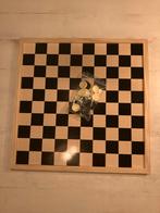 Schaakbord en Dambord Hout, Een of twee spelers, Ophalen, Zo goed als nieuw