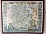 Historische Landkaart Groningen 87x108 in lijst met glas, Ophalen of Verzenden