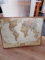 Wereldkaart op  doek, Ophalen, Zo goed als nieuw