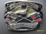 Vintage Broekriem gesp  Heren, Ophalen, Losse buckle of gesp, Overige kleuren, Minder dan 95 cm