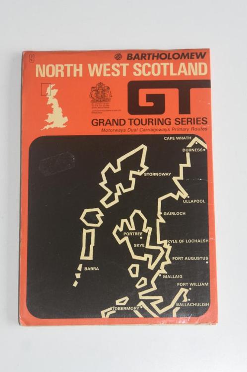 Bartholomew Noord-West Schotland Routekaart Wegenkaart, Boeken, Atlassen en Landkaarten, Gelezen, Landkaart, Verenigd Koninkrijk