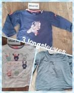 3 longsleeves maat 62, Ophalen of Verzenden, Gebruikt, Meisje, Shirtje of Longsleeve