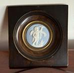 Antieke Wedgwood Jasperware Plaquette Engel Lijstje Hout Dec, Ophalen of Verzenden