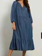 Winkelprijs €63,20 NU 15,00, Blauw, Jurk, Maat 42/44 (L), Ophalen of Verzenden