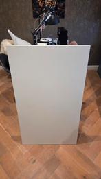 IKEA MITTZON Tafelblad wit met insteekmodule zwart, Ophalen, Minder dan 30 cm, Overige typen, Zo goed als nieuw