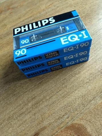 3 X PHILIPS EQ-I 90 / Philips EQ*I 90 / NOS /Cassettebandjes beschikbaar voor biedingen