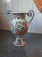 Vintage vaas delft kleurrijk., Ophalen of Verzenden