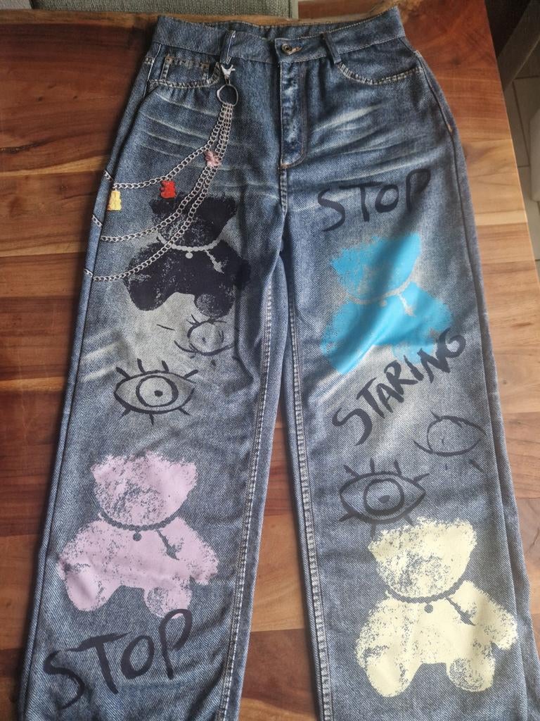 Broek maat L, Ophalen, Blauw, Maat 42/44 (L), Nieuw