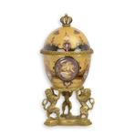 Brons/porseleinen ei 25x13x12,4, Antiek en Kunst, Verzenden